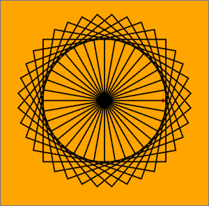 Rotated Square - Turtle graphics