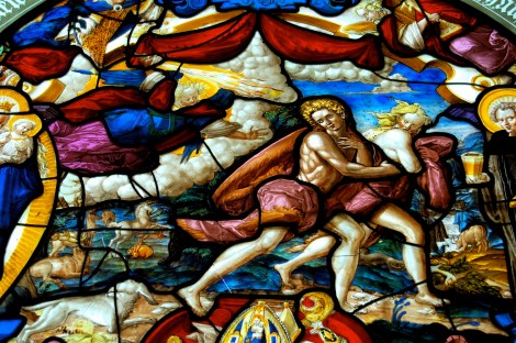 Stained Glass - Adam and Eve